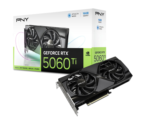 PNY GeForce RTX 5060 Ti Dual Fan 16GB GDDR7 DLSS4 VCG5060T16DFXPB1 - 1363593 - zdjęcie